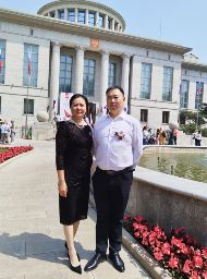 祝仕强董事长与形象代言人吴弘女士参加俄罗斯使馆文化交流活动