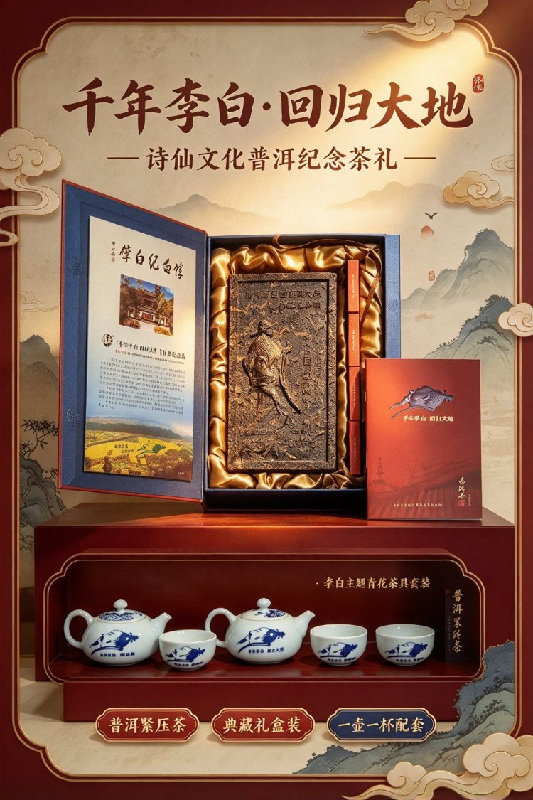 李白普洱茶 · 茶砖 详情图 1