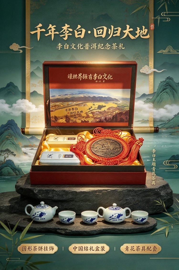 李白普洱茶 · 铁盒礼盒装 详情图 1